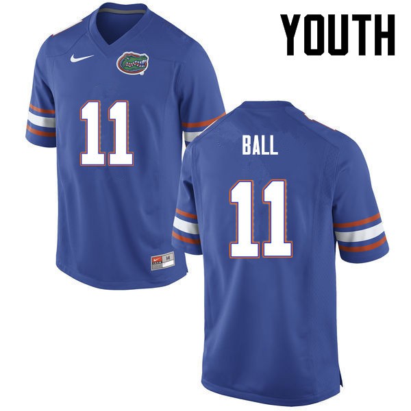 Florida Gators Youth #11 Neiron Ball College Football Jersey Blue